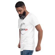 Load image into Gallery viewer, iSpeak Lyfe Crescent Unisex V-Neck T-shirt