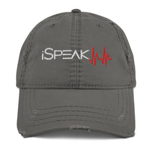 Load image into Gallery viewer, iSpeak Lyfe Distressed Dad Hat
