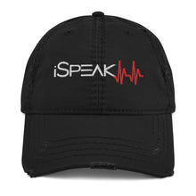 Load image into Gallery viewer, iSpeak Lyfe Distressed Dad Hat
