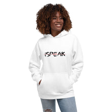 Load image into Gallery viewer, iSpeak Unisex Drawstring Hoodie
